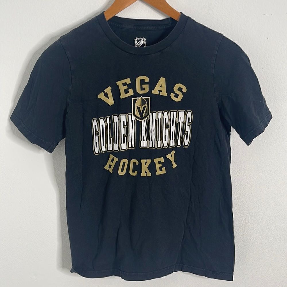 NHL Vegas Golden Knights Hockey short sleeve T-shirt.  Size boys large (14/16).